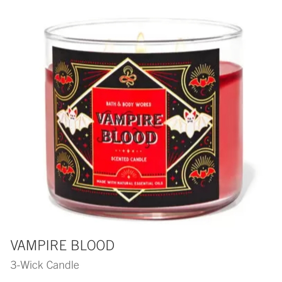 🧛♀️🕯NWT‼️ BBW "Vampire's Blood" 3-wick Candle